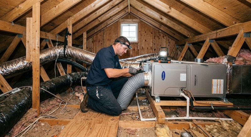 Attic Furnace Installation in Columbus, OH